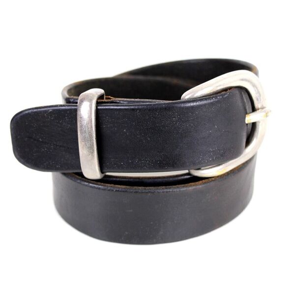 DARK BROWN GENUINE LEATHER 1.25"Wd ONE HOLE CASUAL DRESS MEN'S BELT Sz 36 (F13 - Picture 6 of 11